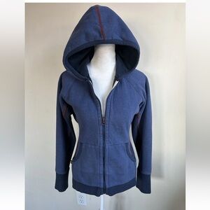 Dovetail Workwear Zip Hoodie Sweatshirt Women’s XS Blue Hooded Utility